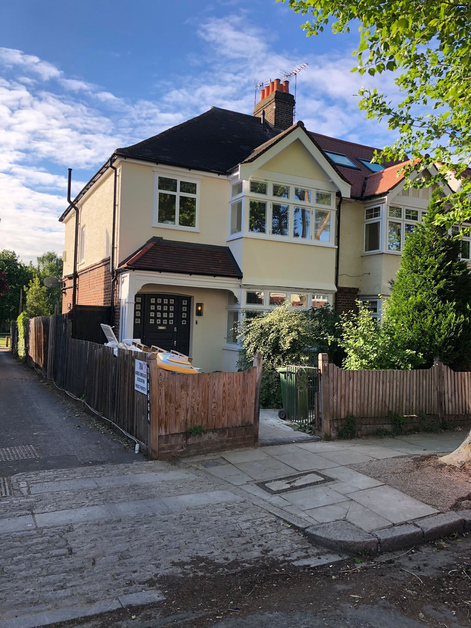 Private residence before garden-room extension works