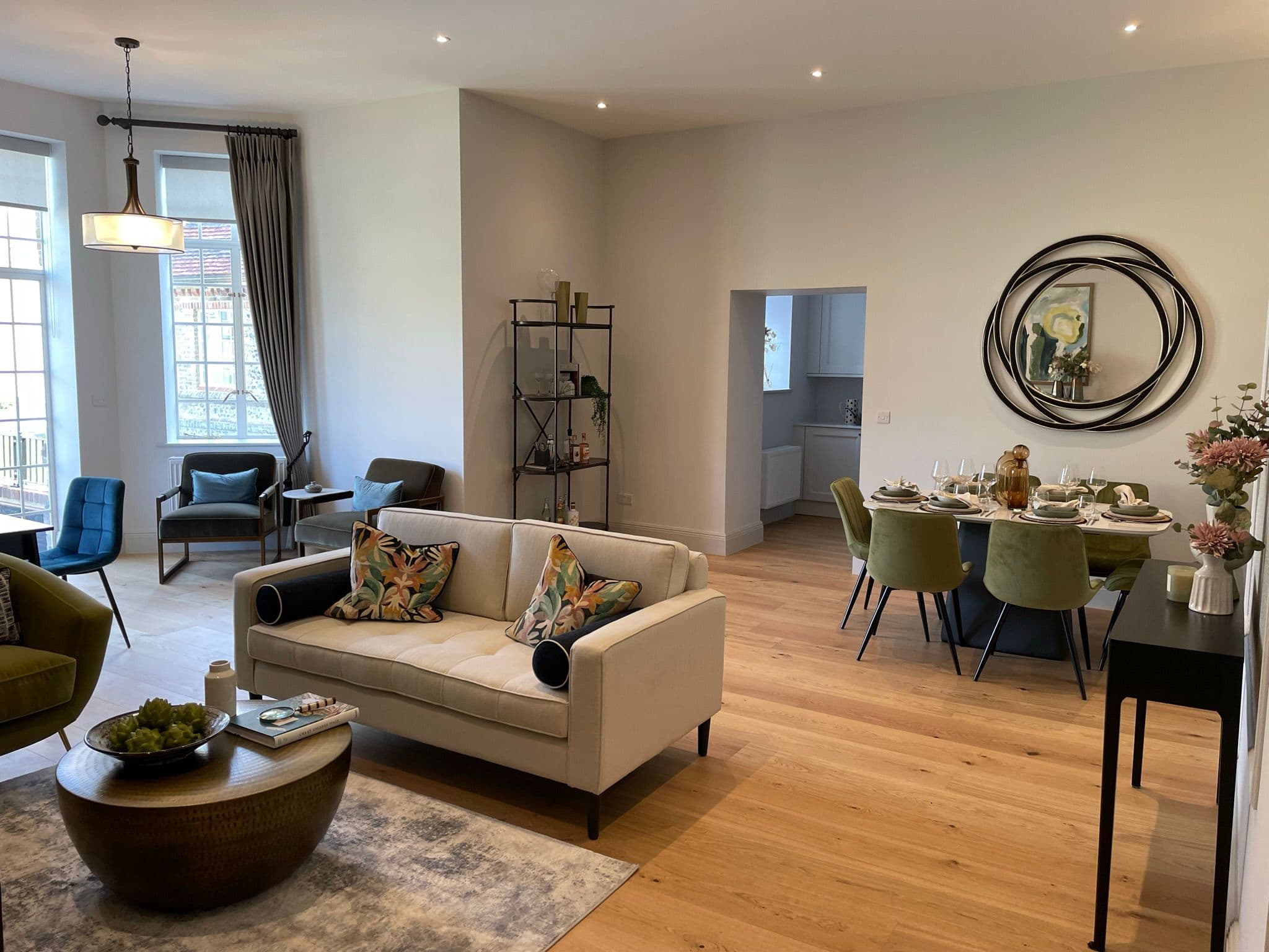 Finished room with estate conversion detailing