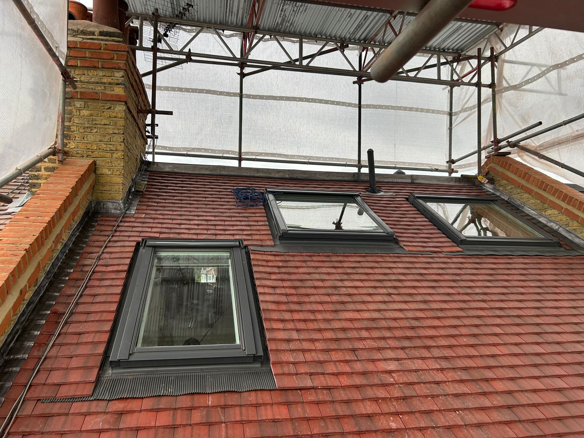 Finished loft roofline and dormer works